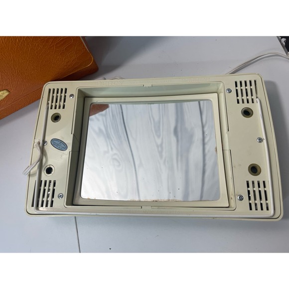 Vintage Bercy Mirror Go Lightly Lighted Makeup Mirror w/Case - Picture 2 of 10